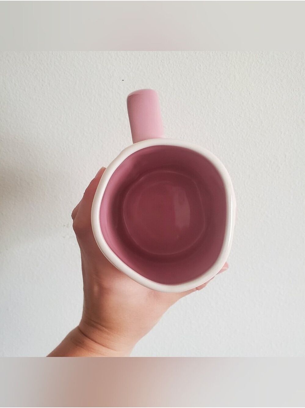 Rae Dunn A Christmas Story Pink-Handle Ceramic Mug Artisan Magenta - Picture 4 of 10